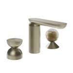 Gessi Perle Bateria umywalkowa 3-otworowa bez korka finox brushed nickel/metal/murano battuto 74948.149