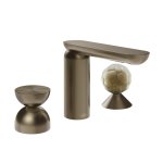 Gessi Perle Bateria umywalkowa 3-otworowa bez korka coffee bronze brushed pvd/metal/murano battuto 74948.761