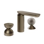 Gessi Perle Bateria umywalkowa 3-otworowa bez korka coffee bronze brushed pvd/metal/murano pulegoso 74968.761
