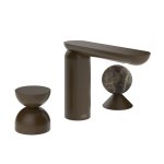 Gessi Perle Bateria umywalkowa 3-otworowa bez korka dark bronze/metal/emperador dark marble 74918.845