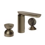 Gessi Perle Bateria umywalkowa 3-otworowa bez korka coffee bronze brushed pvd/metal/emperador dark marble 74918.761
