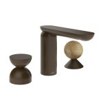 Gessi Perle Bateria umywalkowa 3-otworowa bez korka dark bronze/metal/onyx cola 74938.845
