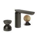 Gessi Perle Bateria umywalkowa 3-otworowa bez korka black metal brushed pvd/metal/onyx cola 74938.707