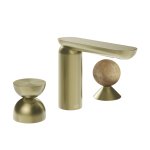 Gessi Perle Bateria umywalkowa 3-otworowa bez korka brass brushed pvd/metal/onyx cola 74938.727