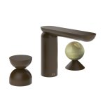 Gessi Perle Bateria umywalkowa 3-otworowa bez korka dark bronze/metal/onyx green 74958.845