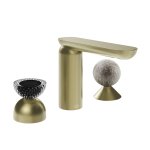 Gessi Perle Bateria umywalkowa 3-otworowa bez korka copper brushed pvd/murano balloton/murano pulegoso 74768.727
