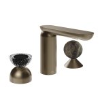 Gessi Perle Bateria umywalkowa 3-otworowa bez korka coffee bronze brushed/murano balloton/emperador darkmarble 74718.761