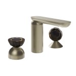 Gessi Perle Bateria umywalkowa 3-otworowa bez korka finox brushed nickel/murano battuto/murano sfaccettato 74828.149
