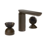 Gessi Perle Bateria umywalkowa 3-otworowa bez korka dark bronze/murano battuto/murano sfaccettato 74828.845