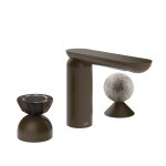 Gessi Perle Bateria umywalkowa 3-otworowa bez korka dark bronze/murano battuto/murano pulegoso 74868.845