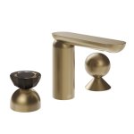 Gessi Perle Bateria umywalkowa 3-otworowa bez korka warm bronze brushed pvd/murano battuto/metal 74808.726