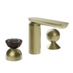 Gessi Perle Bateria umywalkowa 3-otworowa bez korka brass brushed pvd/murano battuto/metal 74808.727