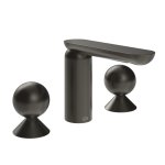 Gessi Perle Bateria umywalkowa 3-otworowa bez korka black metal brushed pvd/metal/metal 74005.707