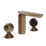 Gessi Perle Bateria umywalkowa 3-otworowa bez korka copper brushed pvd/metal/murano sfaccettato 74025.708