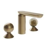 Gessi Perle Bateria umywalkowa 3-otworowa bez korka warm bronze brushed pvd/metal/murano battuto 74045.726