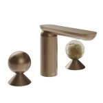 Gessi Perle Bateria umywalkowa 3-otworowa bez korka copper brushed pvd/metal/murano battuto 74045.708