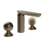 Gessi Perle Bateria umywalkowa 3-otworowa bez korka coffee bronze brushed pvd/metal/murano battuto 74045.761