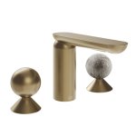 Gessi Perle Bateria umywalkowa 3-otworowa bez korka warm bronze brushed pvd/metal/murano pulegoso 74065.726