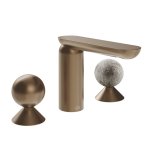 Gessi Perle Bateria umywalkowa 3-otworowa bez korka copper brushed pvd/murano pulegoso 74065.708