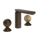 Gessi Perle Bateria umywalkowa 3-otworowa bez korka dark bronze/metal/onyx cola 74035.845