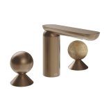 Gessi Perle Bateria umywalkowa 3-otworowa bez korka copper brushed pvd/metal/onyx cola 74035.708