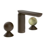Gessi Perle Bateria umywalkowa 3-otworowa bez korka dark bronze/metal/onyx green 74055.845