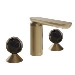 Gessi Perle Bateria umywalkowa 3-otworowa bez korka coffee bronze brushed pvd/murano sfaccettato 74225.726