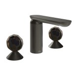 Gessi Perle Bateria umywalkowa 3-otworowa bez korka black metal brushed pvd/murano sfaccettato 74225.707