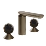 Gessi Perle Bateria umywalkowa 3-otworowa bez korka coffee bronze brushed pvd/murano sfaccettato 74225.761