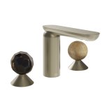 Gessi Perle Bateria umywalkowa 3-otworowa bez korka finox brushed nickel/murano sfaccettato/onyx cola 74235.149