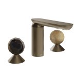 Gessi Perle Bateria umywalkowa 3-otworowa bez korka coffee bronze brushed pvd/murano sfaccettato/onyx cola 74235.761