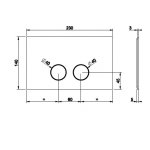   Gessi Przycisk do Viega Prevista chrom 54621.031