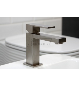      Gessi Rettangolo Bateria umywalkowa jednootworowa bez korka stainless steel 20002.149