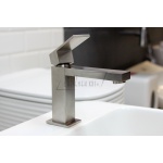      Gessi Rettangolo Bateria umywalkowa jednootworowa bez korka stainless steel 20002.149