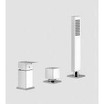 Gessi Rettangolo Bateria wannowa 3-otworowa chrom 20043.031