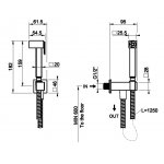 Gessi Rettangolo Bidetka 1/2" chrom 20021.031