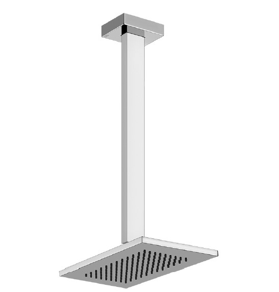 Gessi Rettangolo Deszczownica z ramieniem sufitowym chrom 20150.031