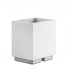 Gessi Rettangolo Kubek (biały) wolnostojący chrom 20831.031