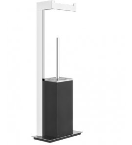 Gessi Rettangolo Szczotka z uchwytem wolnostojąca (czarna) chrom 20934.031