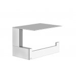 Gessi Rettangolo Uchwyt ścienny na rolkę papieru z pokrywą Finox Brushed Nickel 20849.149