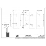 Gessi Rigato Uchwyt do drzwi prysznicowych 200 mm Chrom 67521.031