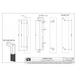 Gessi Rigato Uchwyt do drzwi prysznicowych 450 mm Chrom 67525.031