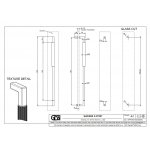 Gessi Rigato Uchwyt do drzwi prysznicowych 600 mm Chrom 67527.031