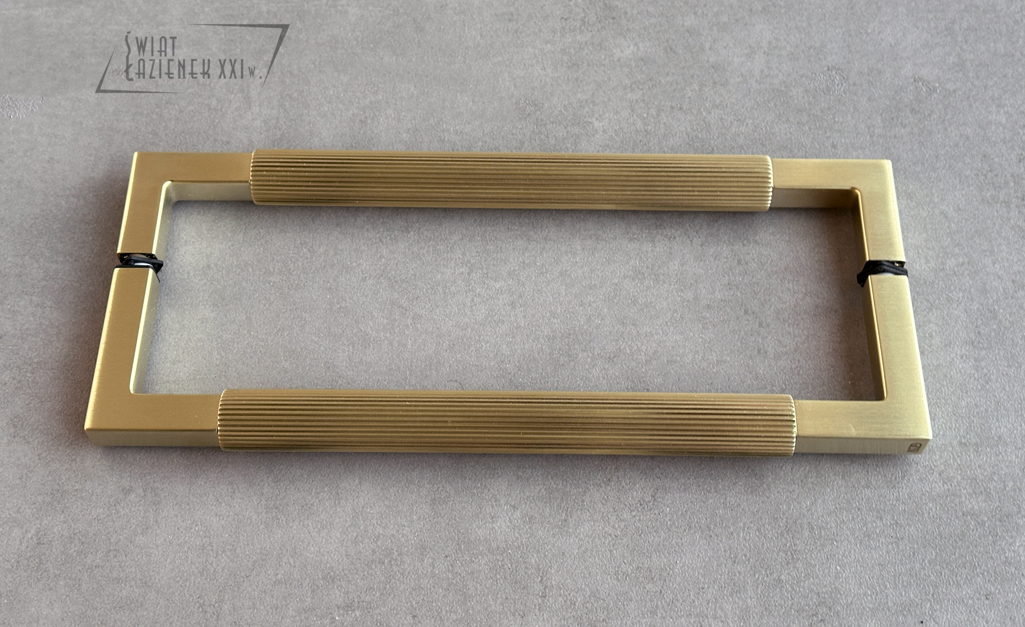Gessi Rigato Uchwyt i wieszak na ręcznik 300 mm brushed brass PVD 67542.727