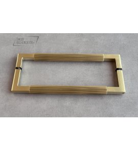      Gessi Rigato Uchwyt i wieszak na ręcznik 300 mm brushed brass PVD 67542.727