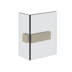 Gessi Rigato Zacisk do ścianki kabiny prysznicowej Szkło-szkło Chrom 67507.031