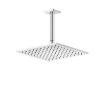 Gessi Rilievo Deszczownica kwadratowa 25x25 cm z ramieniem sufitowym chrom 59155.031