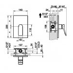 Gessi Rilievo Mieszacz ścienny element zewnętrzny chrom 59061.031