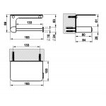 Gessi Rilievo Uchwyt na papier toaletowy ścienny chrom 59449.031