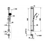 Gessi RILIEVO Zestaw prysznicowy ze słuchawką chrom 59242.031